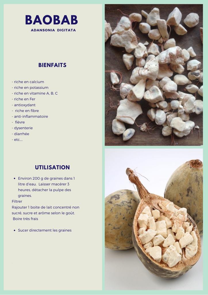 Baobab pulp/ Poudre de baobab 200g