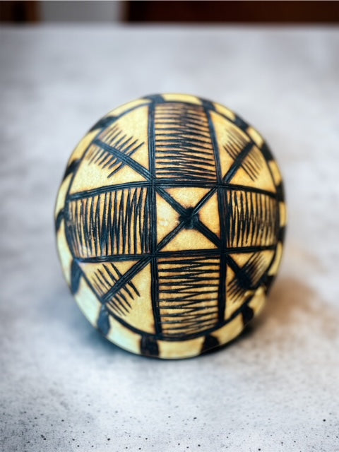 Calebasse motifs arts