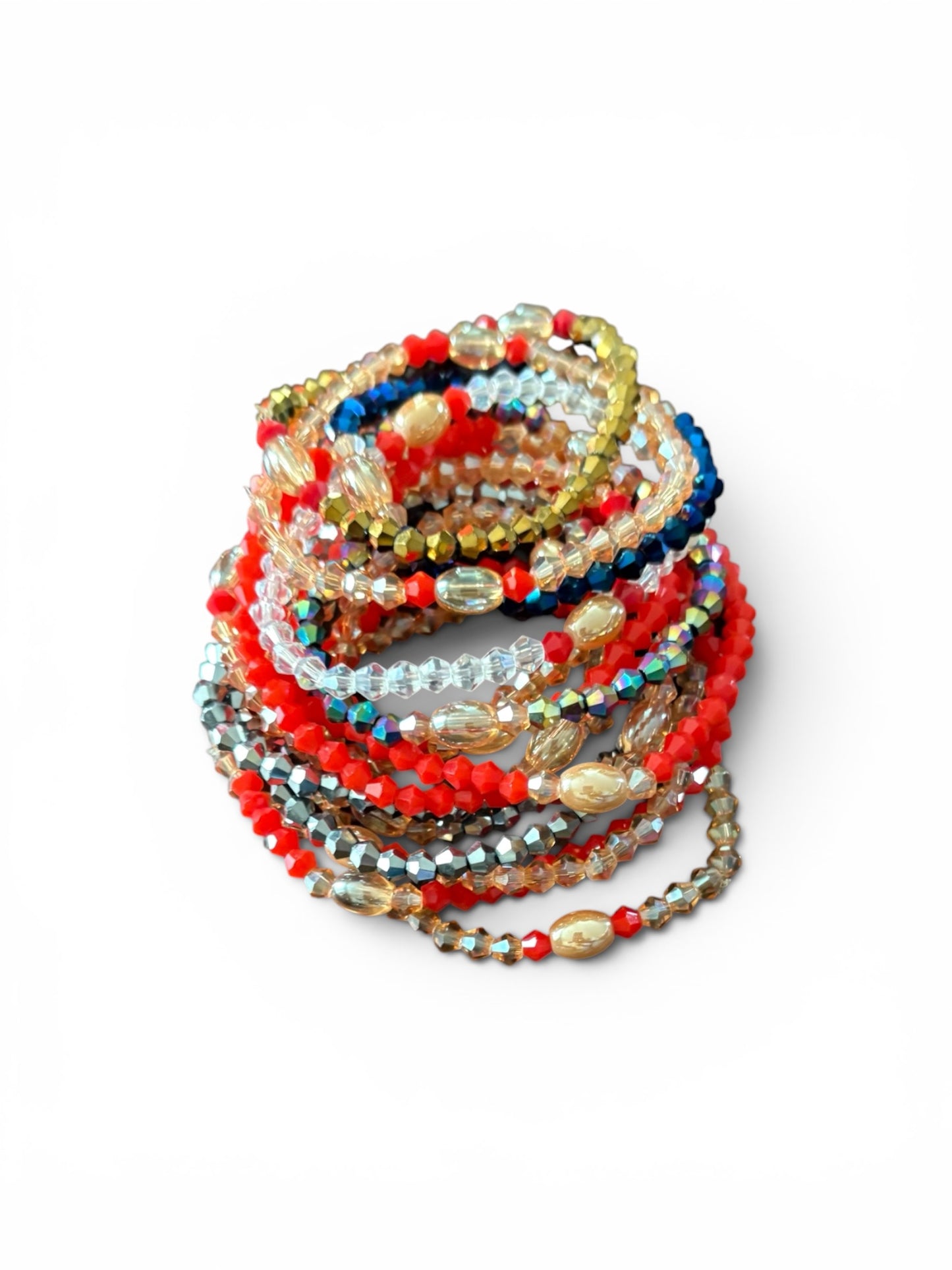 Bracelet fin en perles de cristal