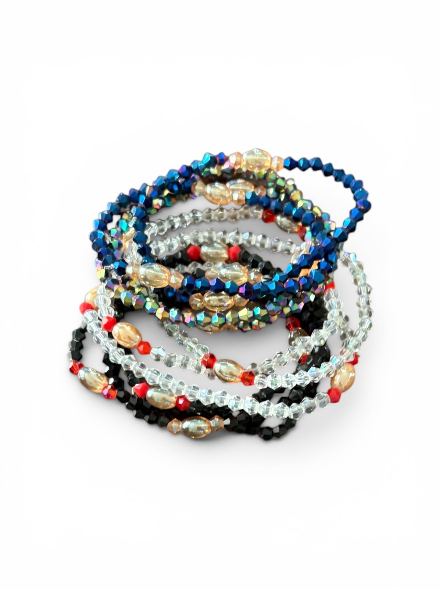Bracelet fin en perles de cristal