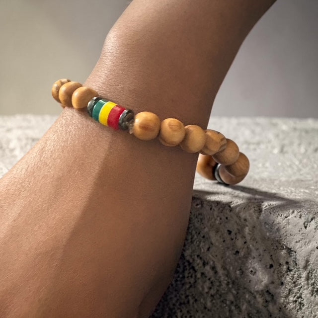 Bracelets en bois ronds simples