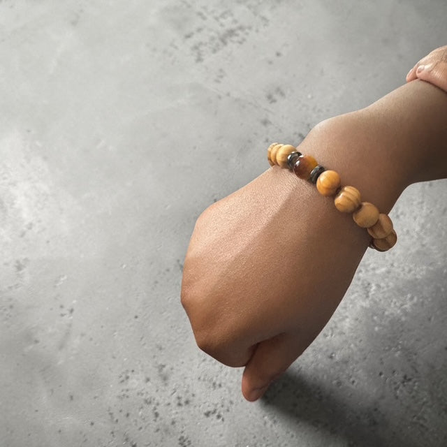 Bracelets en bois ronds simples