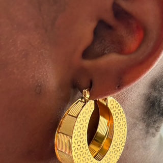 boucles d'oreille plaqué or