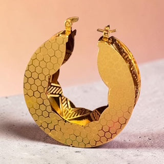 boucles d'oreille plaqué or